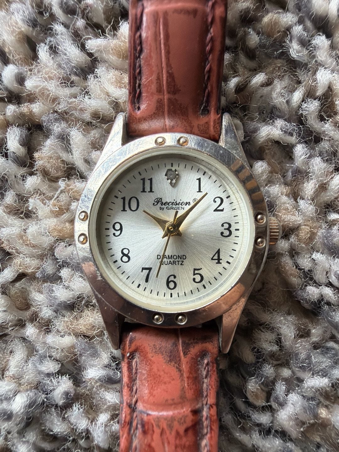Precision By Gruen Gp423l Diamond Quartz Ladies Watch 75